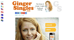 Desktop Screenshot of gingersingles.com
