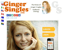 Tablet Screenshot of gingersingles.com